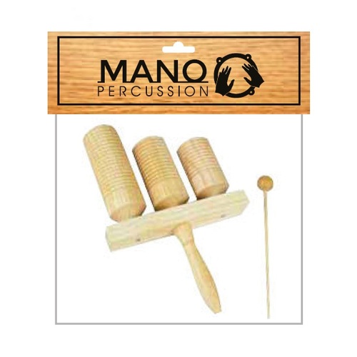 Mano Triple Guiro Tone Block