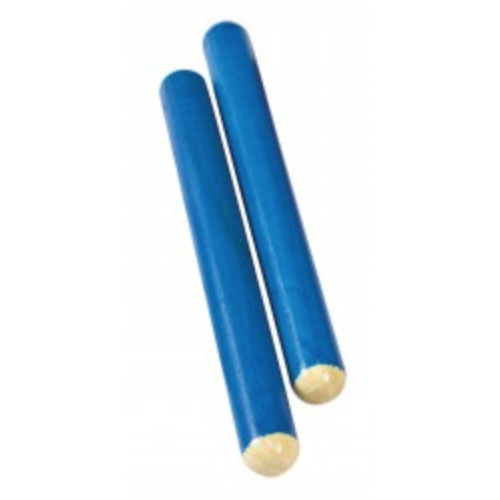 Coloured 6" Classroom Claves Blue