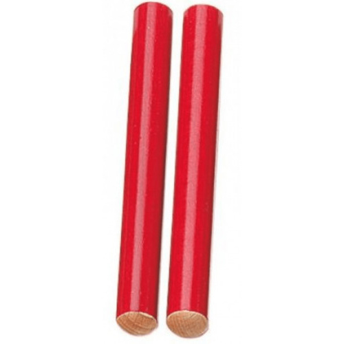 Coloured 6" Classroom Claves Red