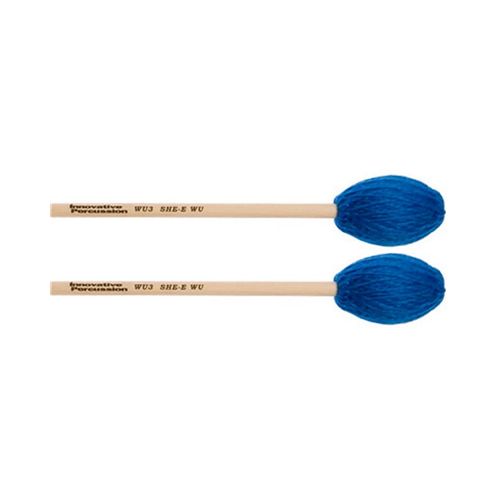 Innovative She-e Wu WU3 Signature Series Marimba Mallets - Birch / Electric Blue